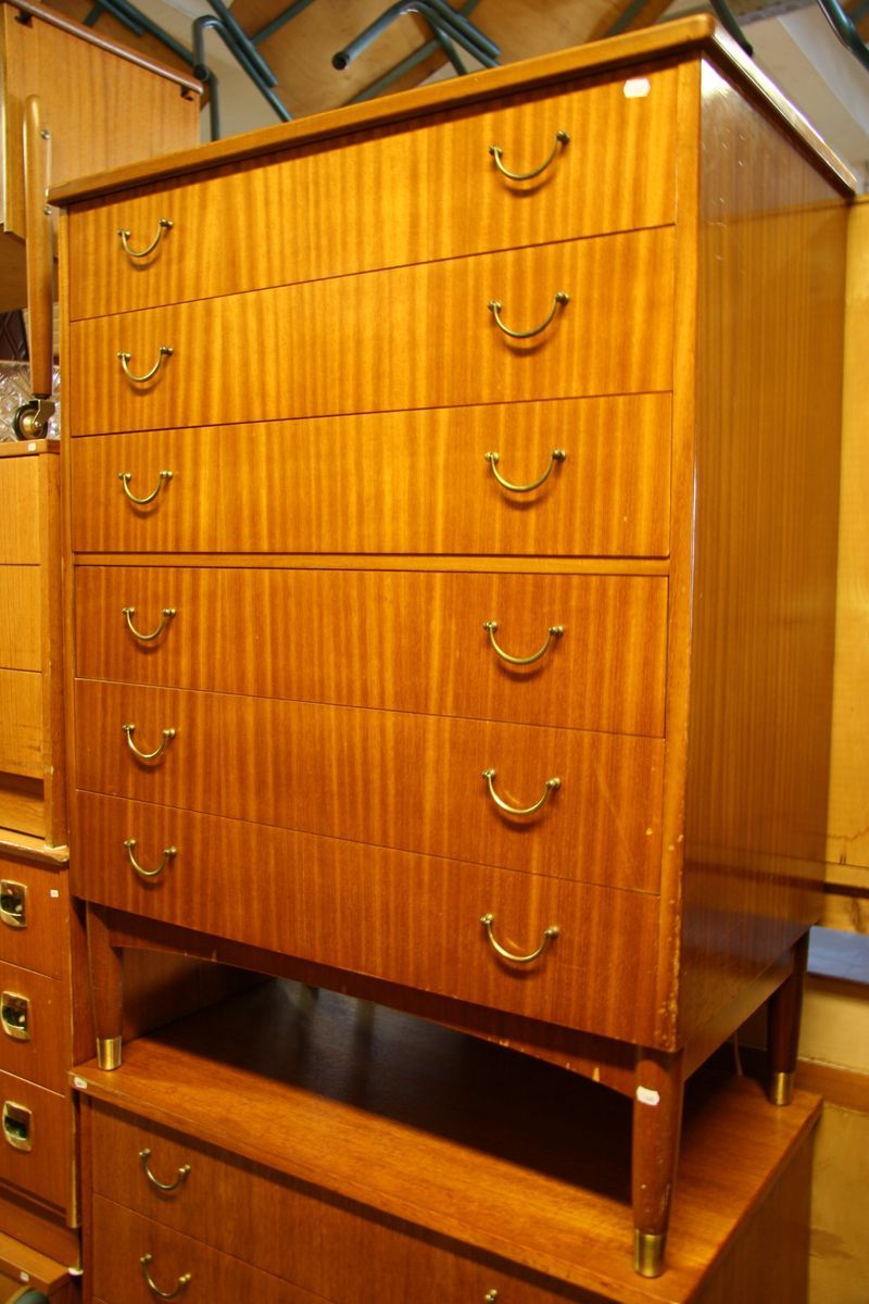 Artikkelnummer: 02.313, Teak kommode fra 60-tallet