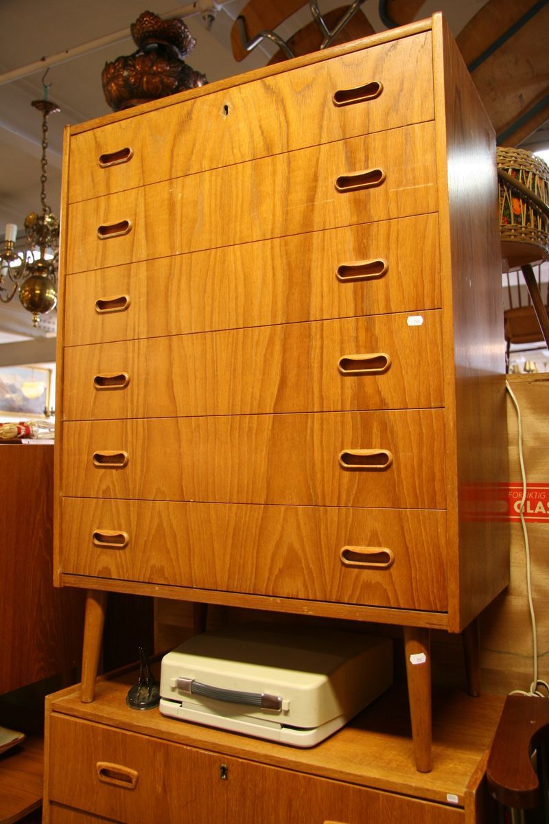 Artikkelnummer: 02.309, Teak kommode fra 60-tallet